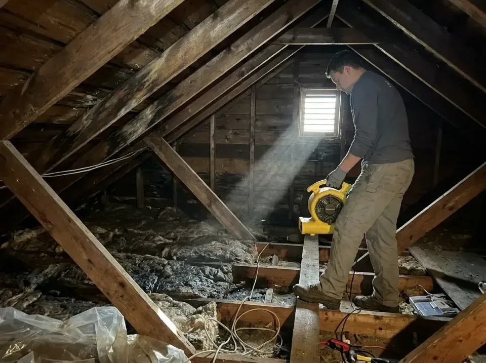 attic-water-damage-drying-proc-007 — frequently asked questions, Emergency Water Extraction & 24/7 Flood Response in Ligonie…